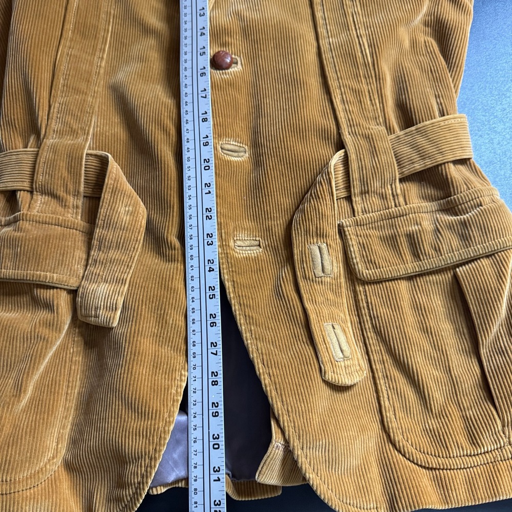Norfolk 70s Vintage Alfred of New‎ York Corduroy Belted Blazer Jacket Spain - Picture 10 of 11